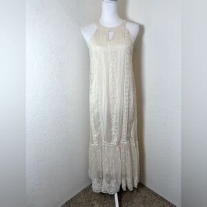 Sundance Adara ivory, embroidered lace dress.‎ Size 8.
